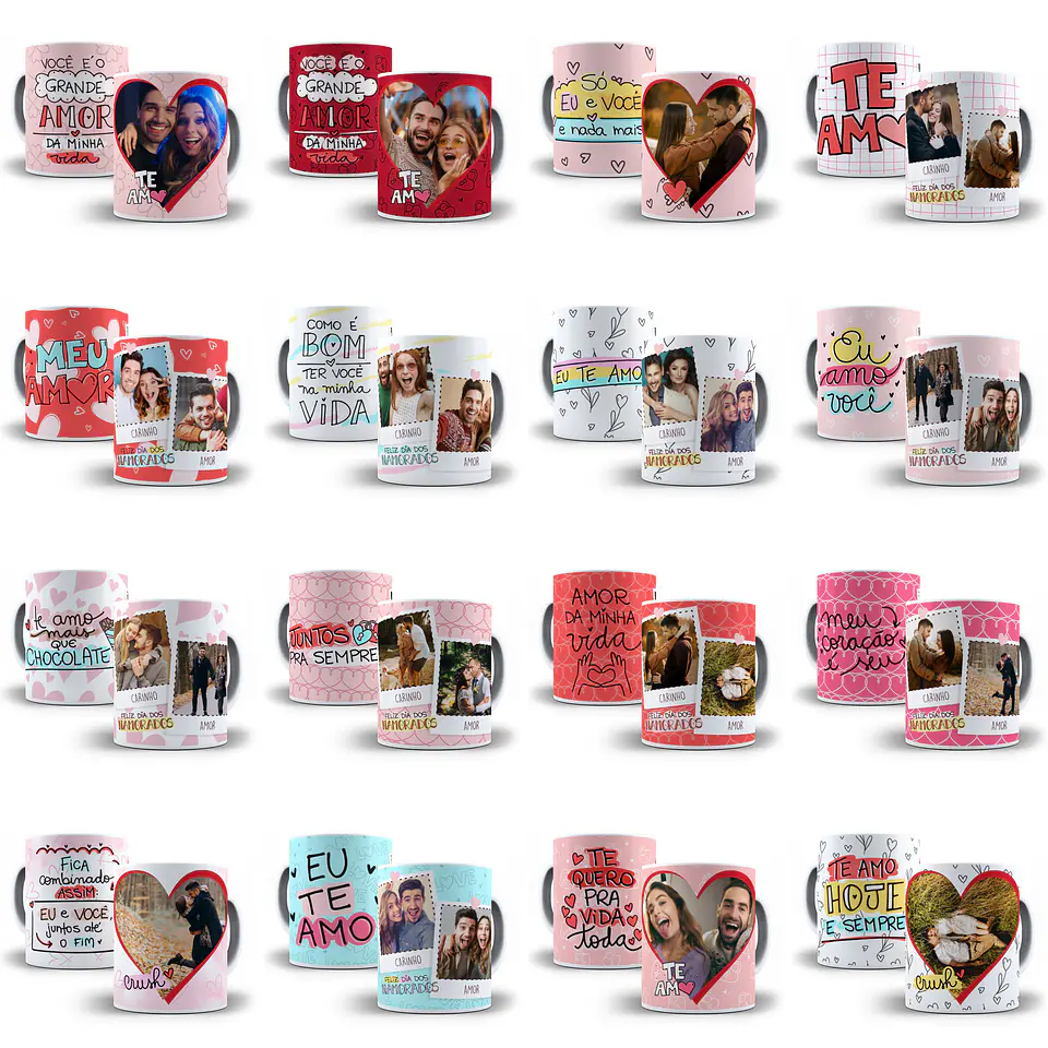 Arte Caneca Namorados Arquivos Sublimação 2