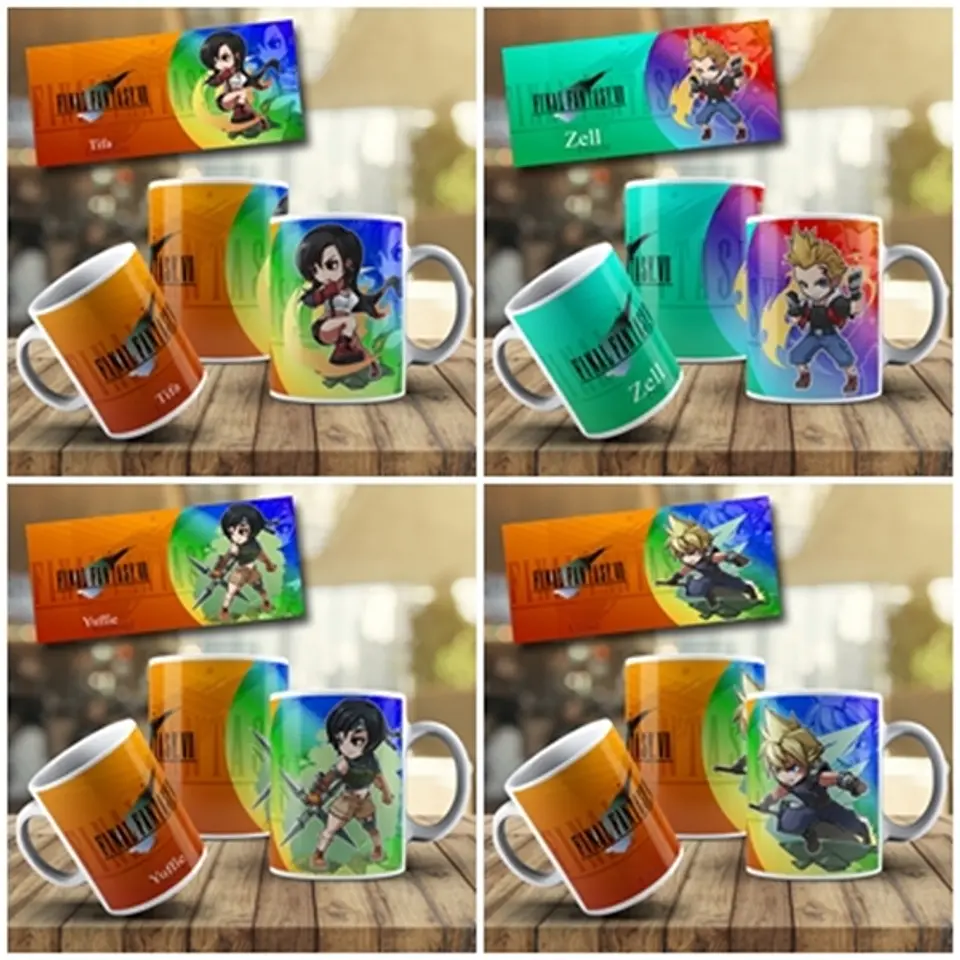 10 Artes Caneca Final Fantasy Editável em Photoshop 1
