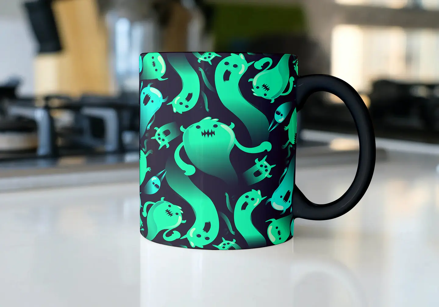 10 Artes para Caneca Halloween Editável Corel Draw + Png 3