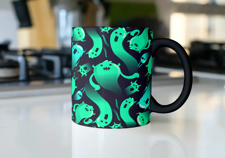 10 Artes para Caneca Halloween Editável Corel Draw + Png 3