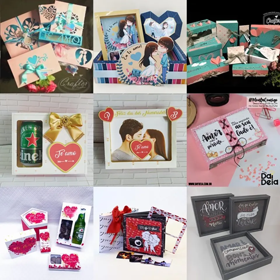 Pacote Kit Arquivo de Corte Dia dos Namorados 21 Silhouette 6