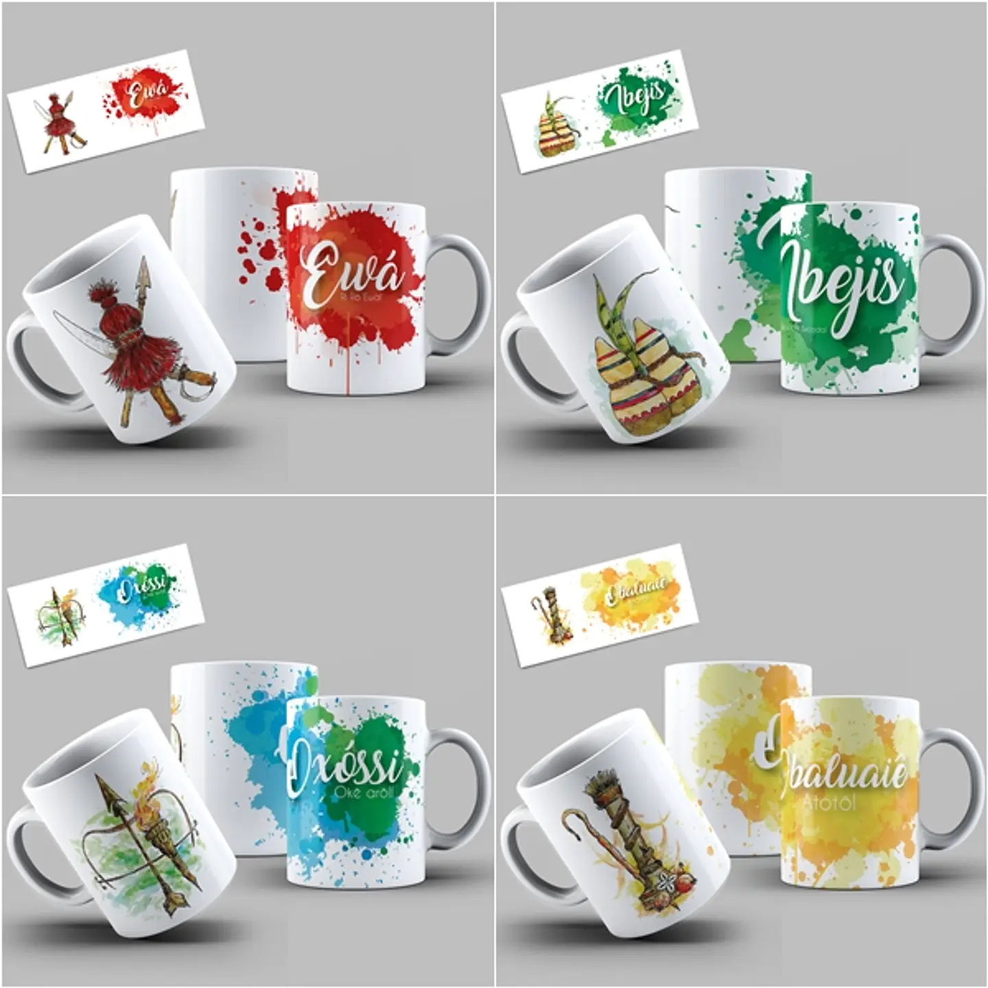 55 Artes para Caneca Orixás Arquivo em Jpge/Png 1