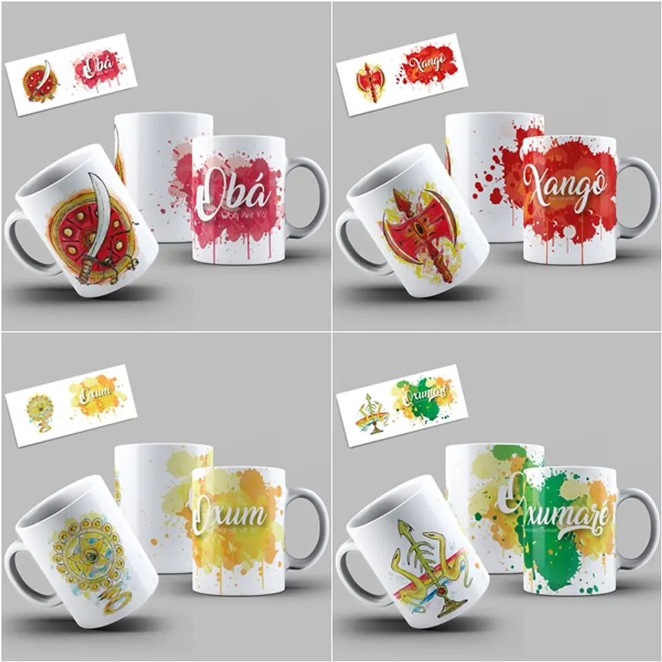 55 Artes para Caneca Orixás Arquivo em Jpge/Png 2