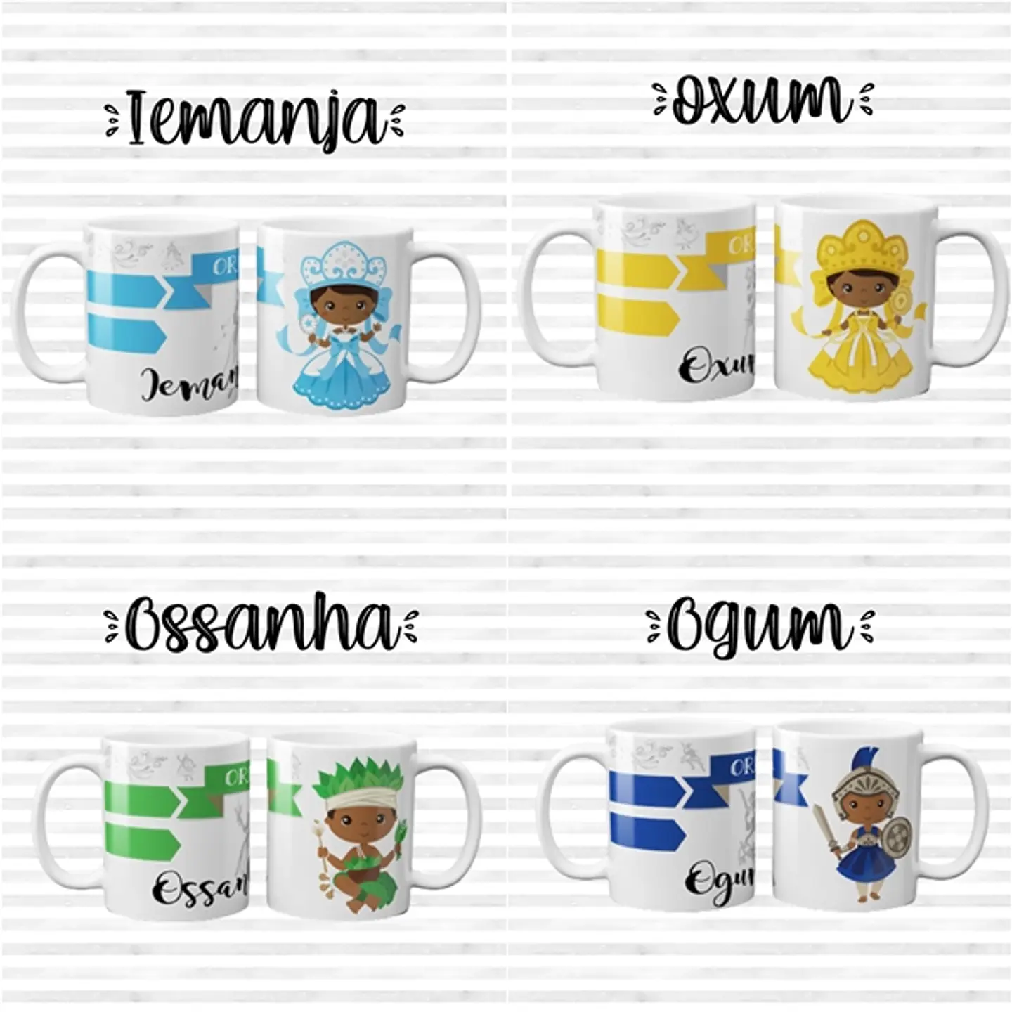 55 Artes para Caneca Orixás Arquivo em Jpge/Png 3