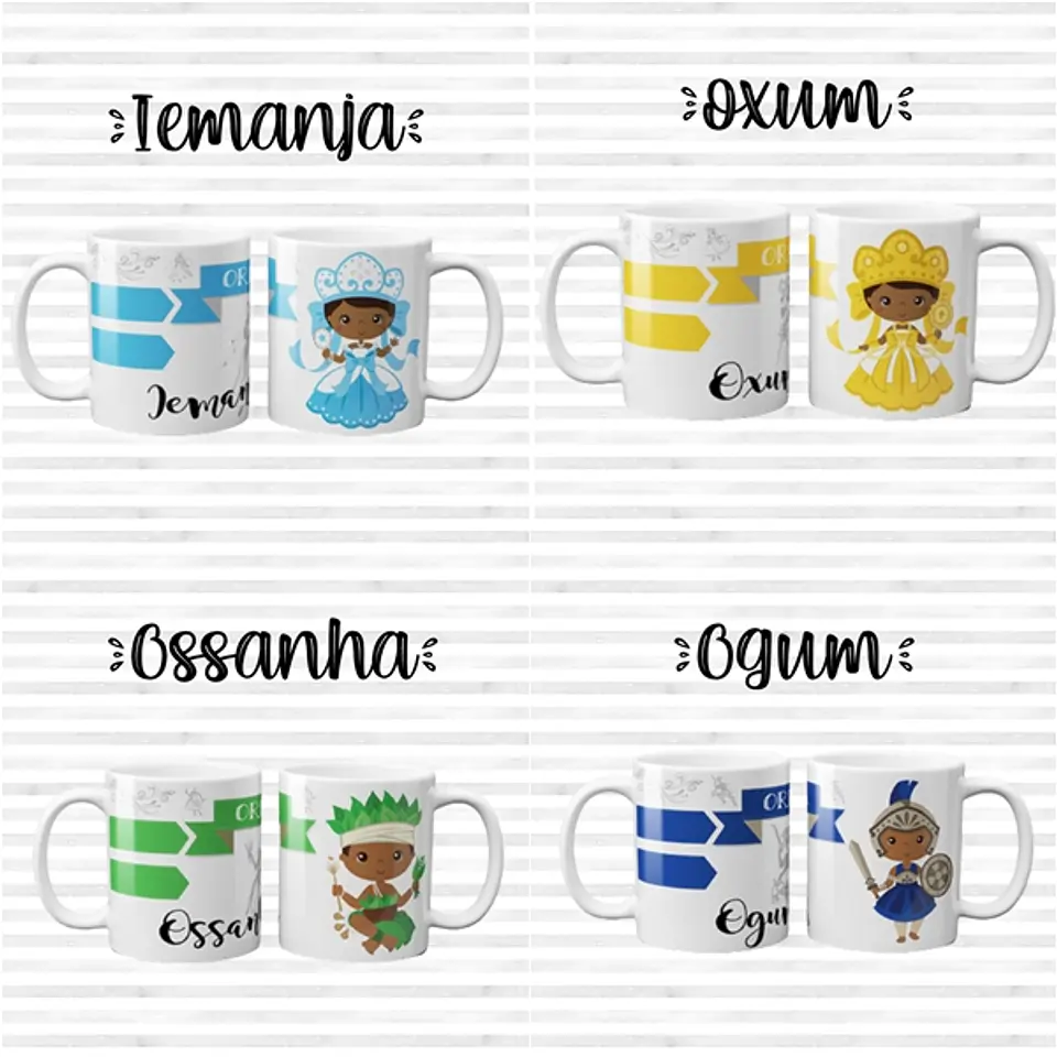 55 Artes para Caneca Orixás Arquivo em Jpge/Png 3