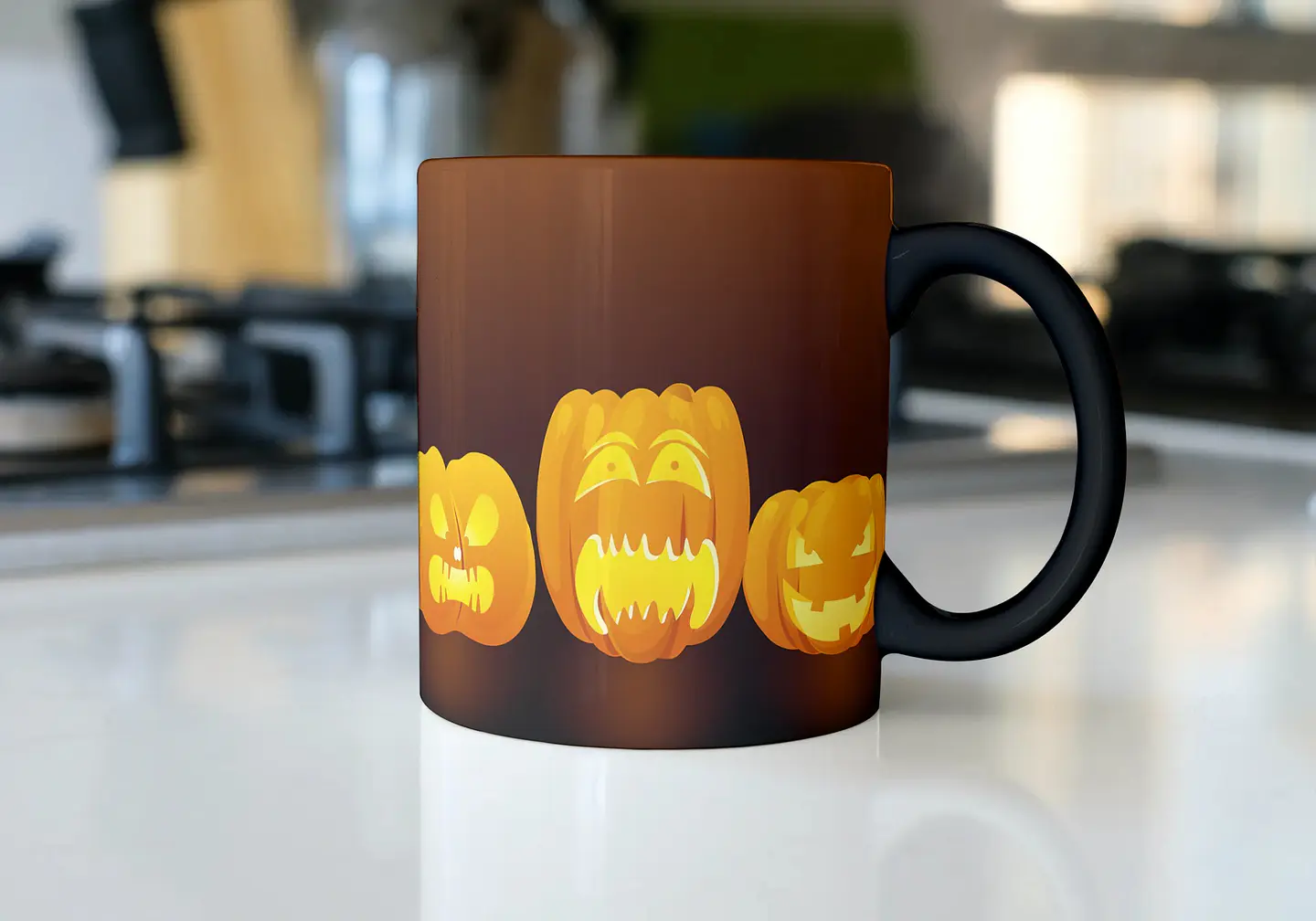 10 Artes para Caneca Halloween Editável Corel Draw + Png 9