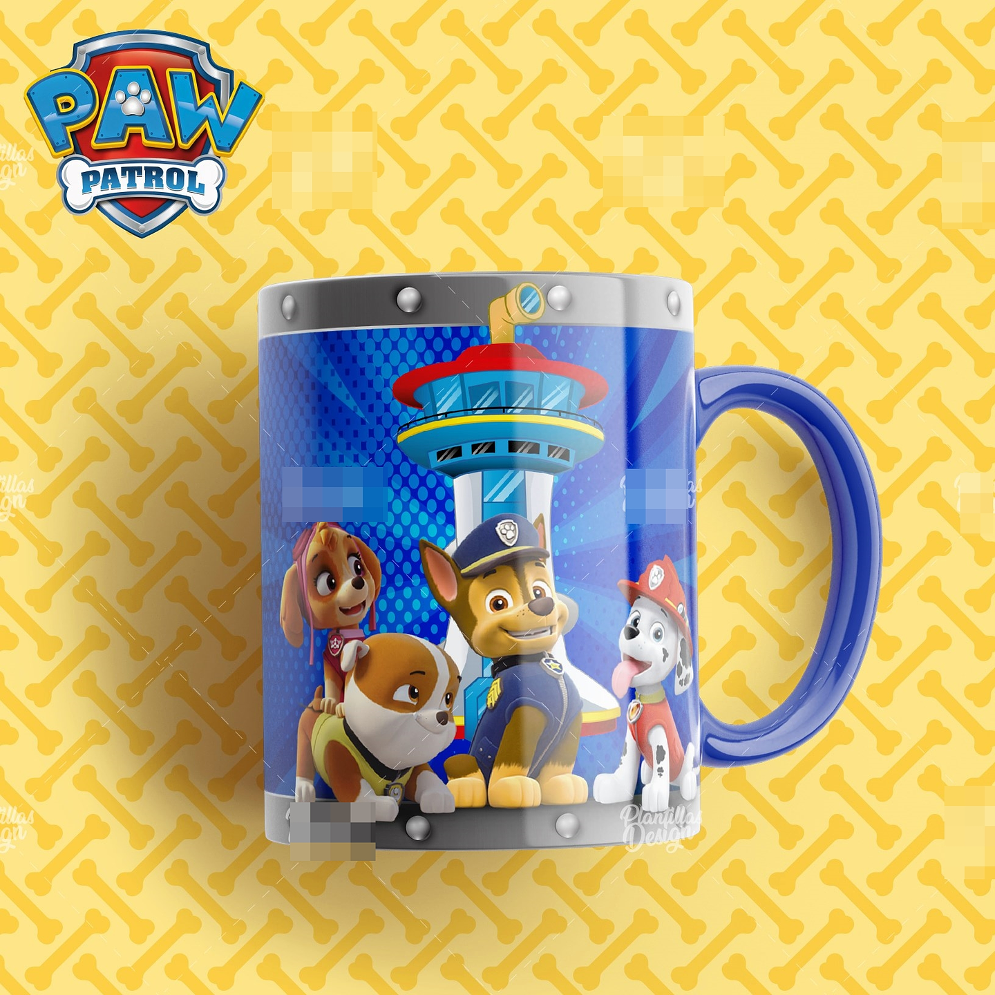 15 Artes Caneca Patrulha Canina Editável em Photoshop 3