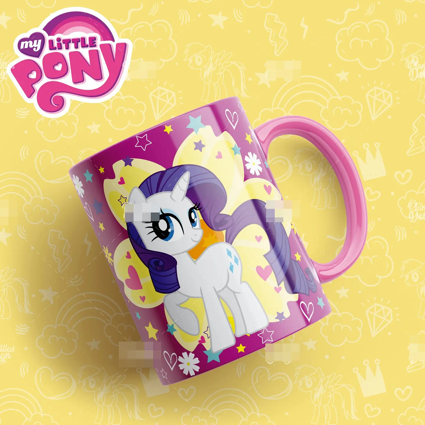 13 Artes Caneca My Little Pony Editável em Photoshop 2