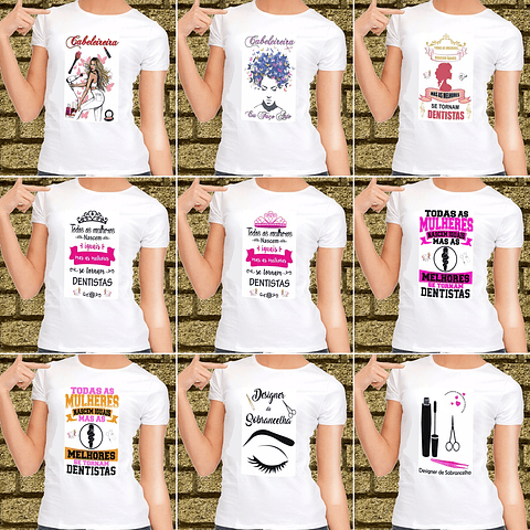 36 Artes Caneca Profissões e Cursos Feminino Editável em Photoshop