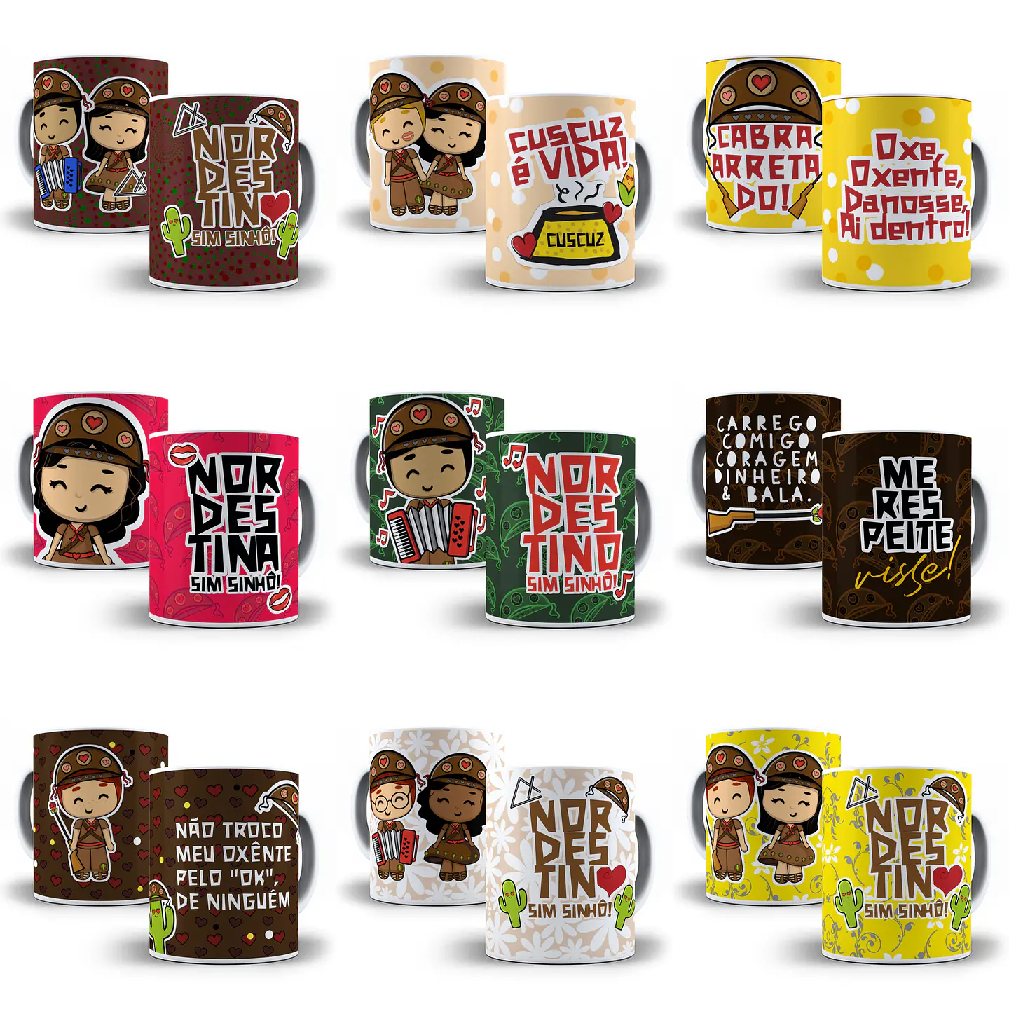 10 Artes para Caneca Nordestino Arquivo em Jpge/Png 1