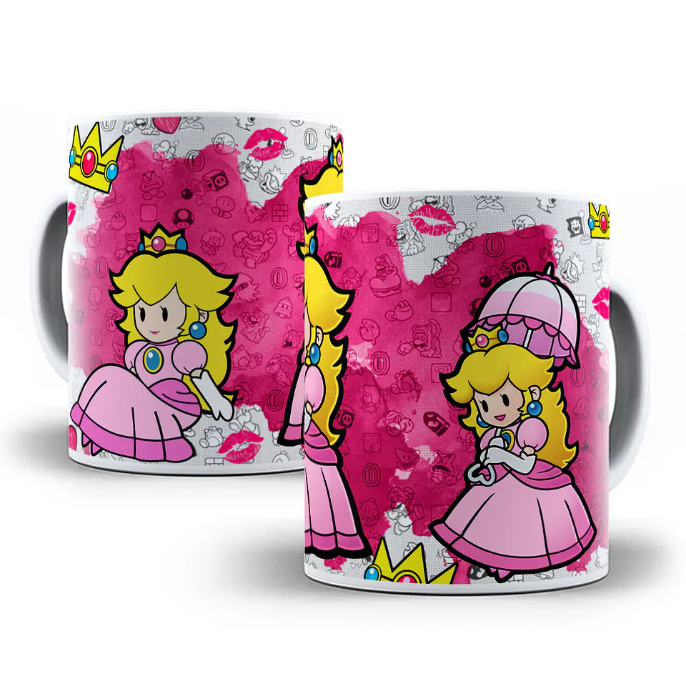 8 Artes Caneca Anime Super Mario Editável em Photoshop 3