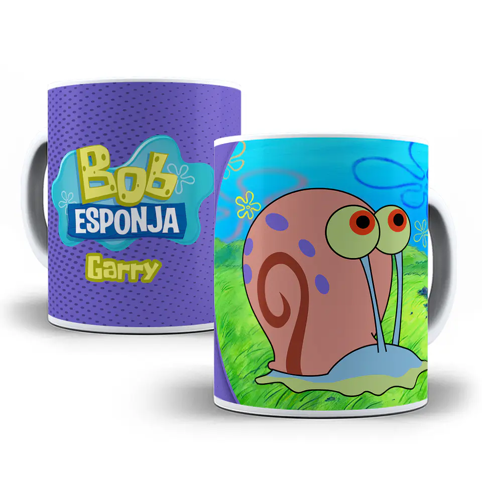 10 Artes Caneca Anime Bob Esponja Editável em Photoshop 5