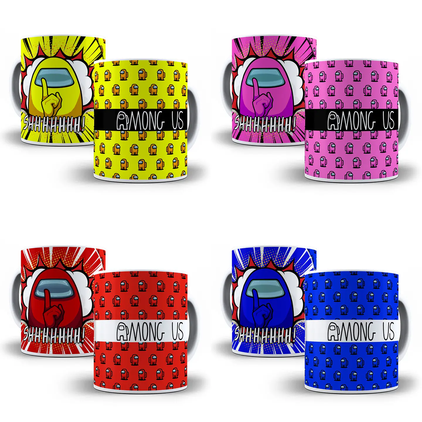 11 Artes Caneca Among Us Editável em Photoshop 2