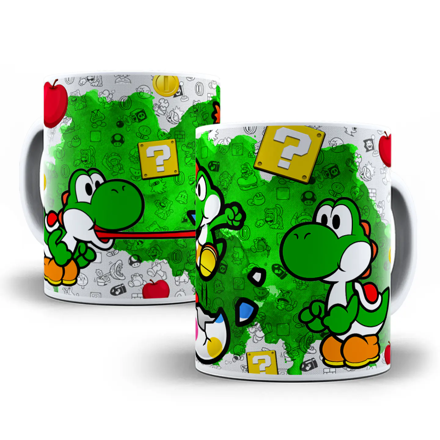 8 Artes Caneca Anime Super Mario Editável em Photoshop 5