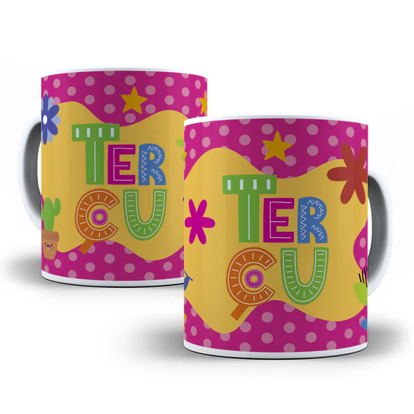 7 Artes para Caneca Dia da Semana Editável em Corel Draw 7