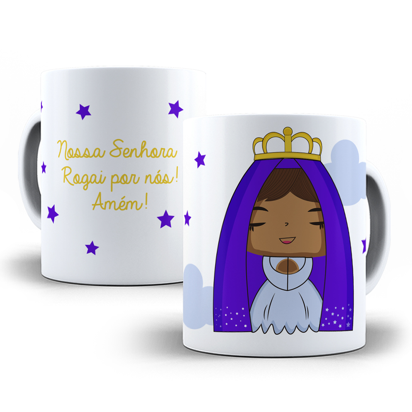 10 Artes para Caneca Nossa Senhora da Aparecida Editável em Corel Draw 4