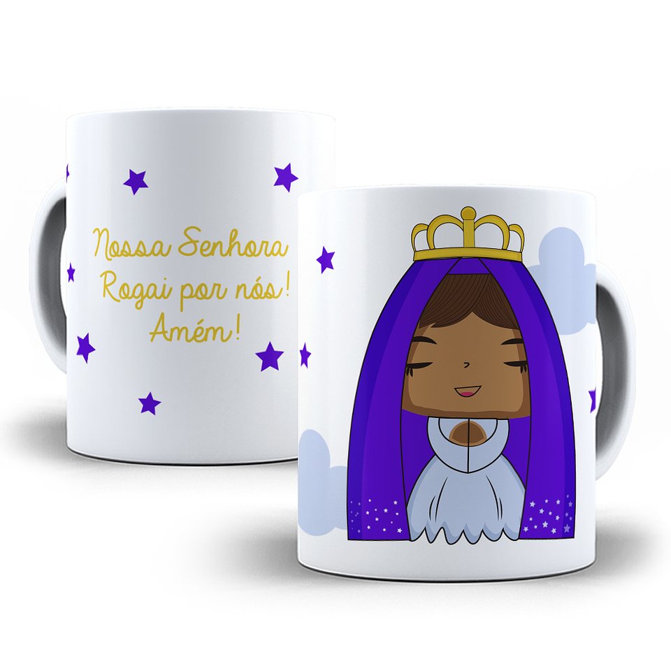 10 Artes para Caneca Nossa Senhora da Aparecida Editável em Corel Draw 4