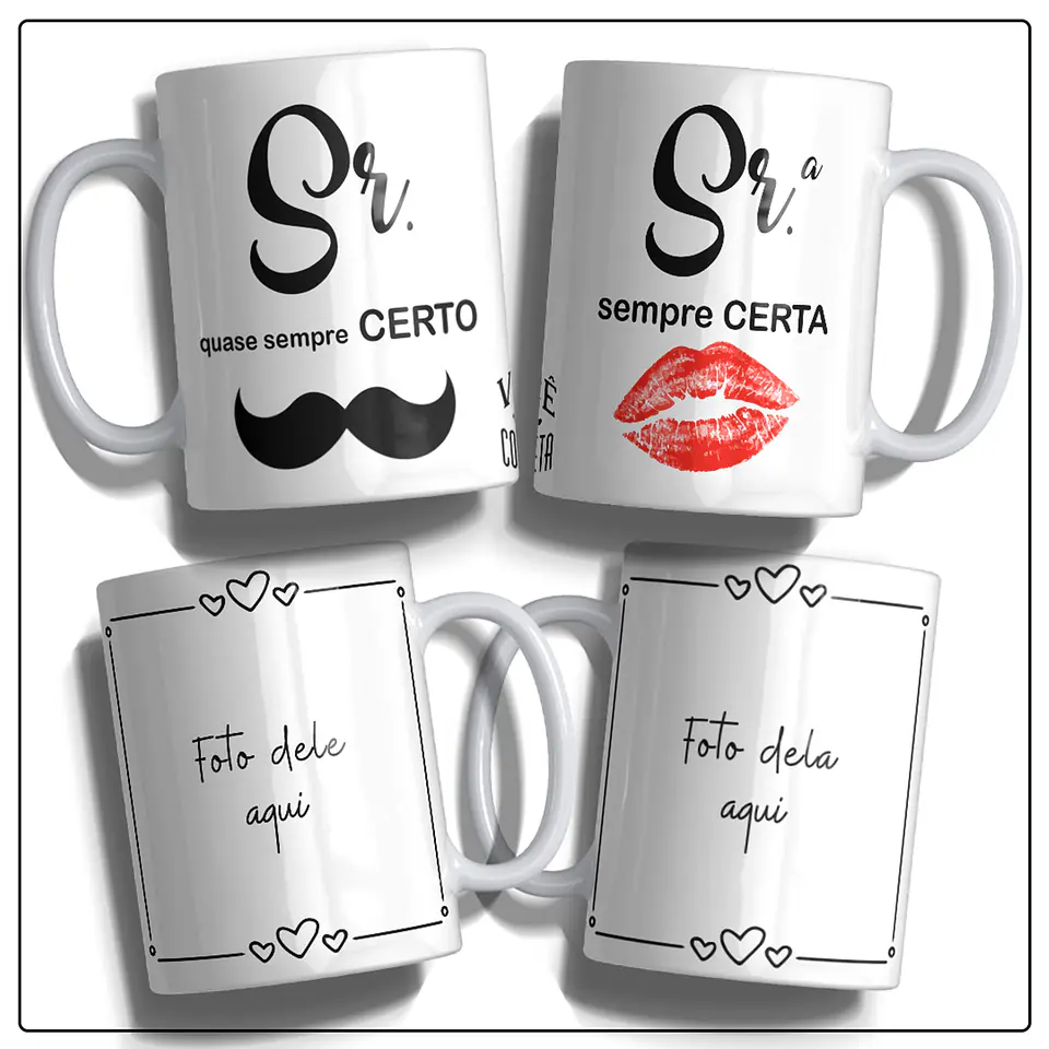 12 Artes para Caneca Dia dos Namorados Você Me Completa Arquivo em Jpge/Png 6