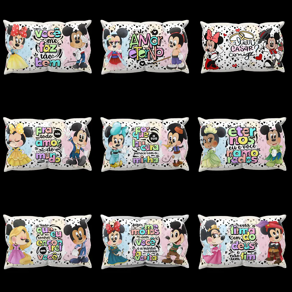 20 Artes para Caneca Almofada Mickey Apaixonado Arquivo em Jpge/Png 2