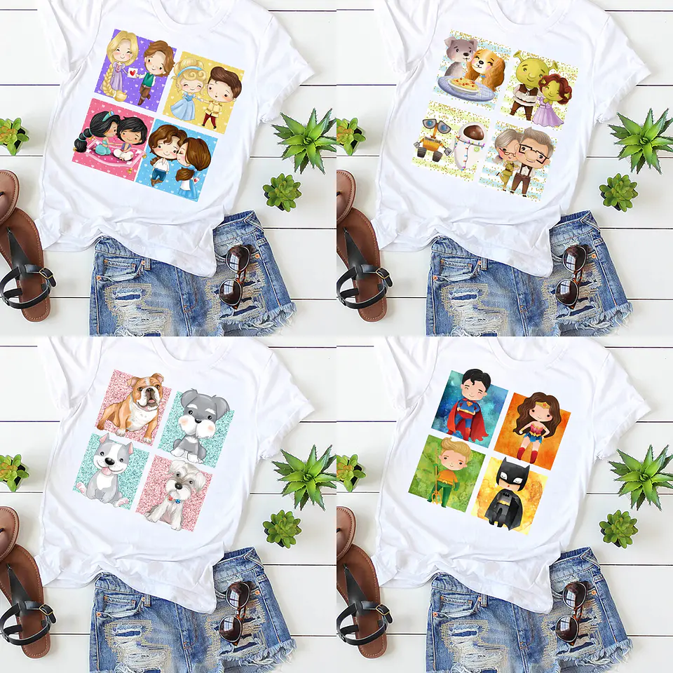 35 Artes para Camisa Personagens Arquivo em Jpge/Png 1
