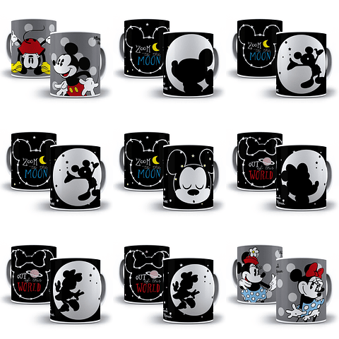 29 Artes para Caneca Mickey e Minnie e Outros Arquivo em Jpge/Png