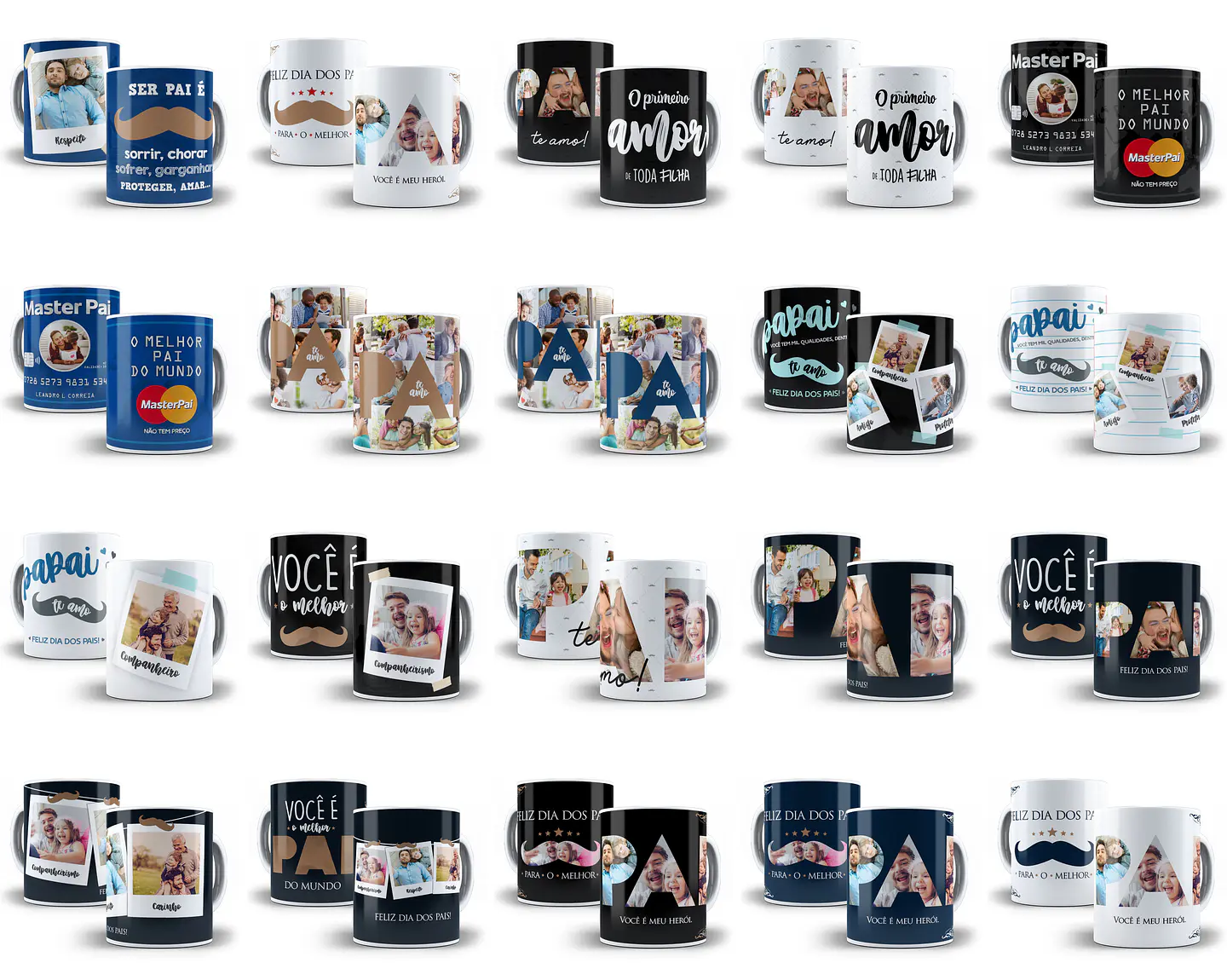 62 Artes para Caneca Dia dos Pais Arquivo em Jpge/Png 1