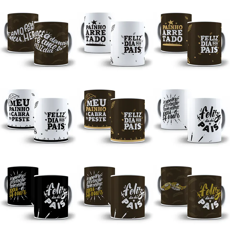 70 Artes para Caneca Dia dos Pais Arquivo em Jpge/Png 1