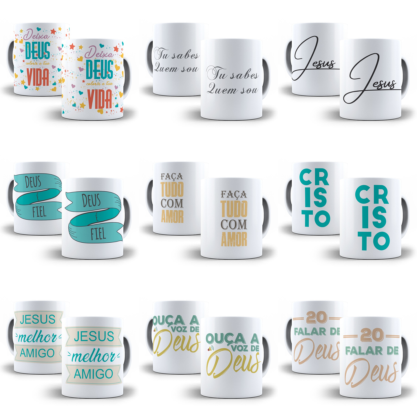 50 Artes para Caneca Evangelica Editável em Corel Draw 5