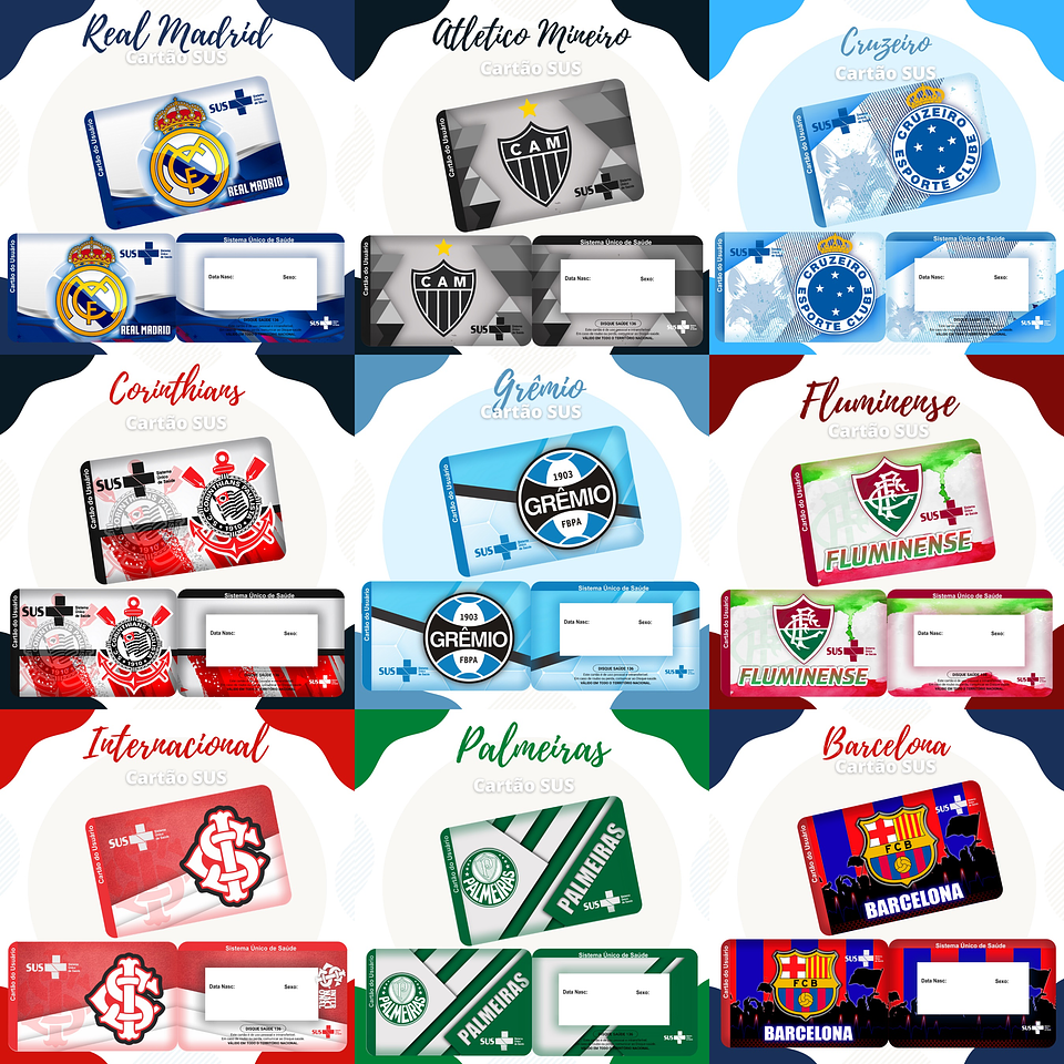 70 Artes para Cartão SUS Arquivo em Jpge/Png 3