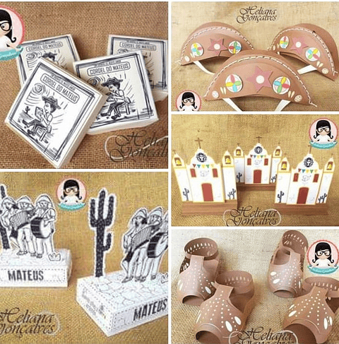 Pacote Artes Nosso Sertão Arquivos Silhouette Editáveis Studio