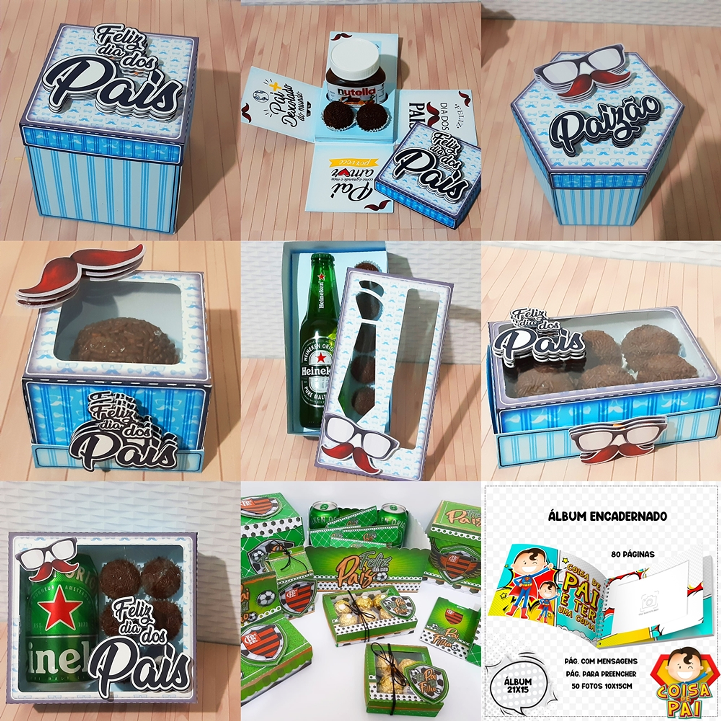 Pacote Arquivos de Corte Dia dos Pais Silhouette Studio 1