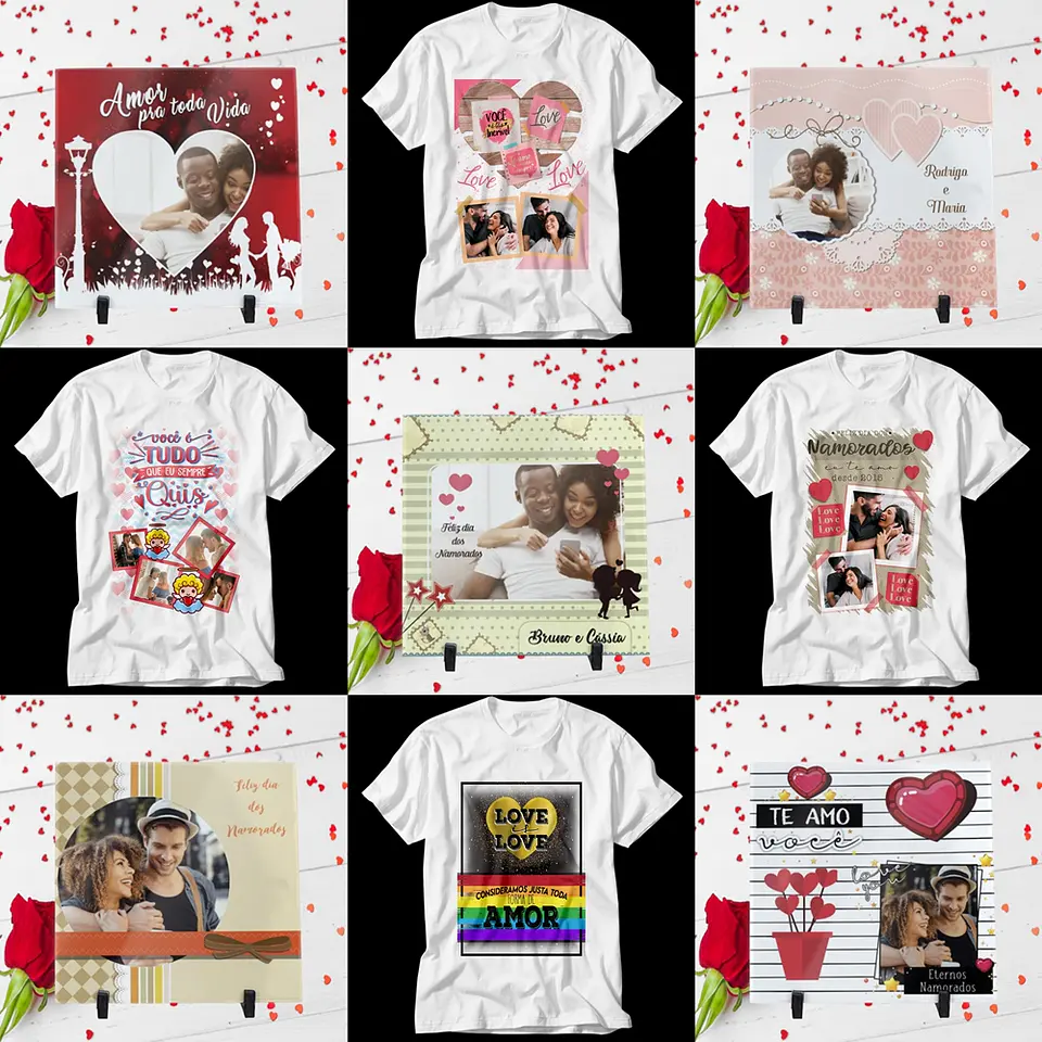 Arte Caneca Namorados 6.0 Pack Sublimação Arquivos 5