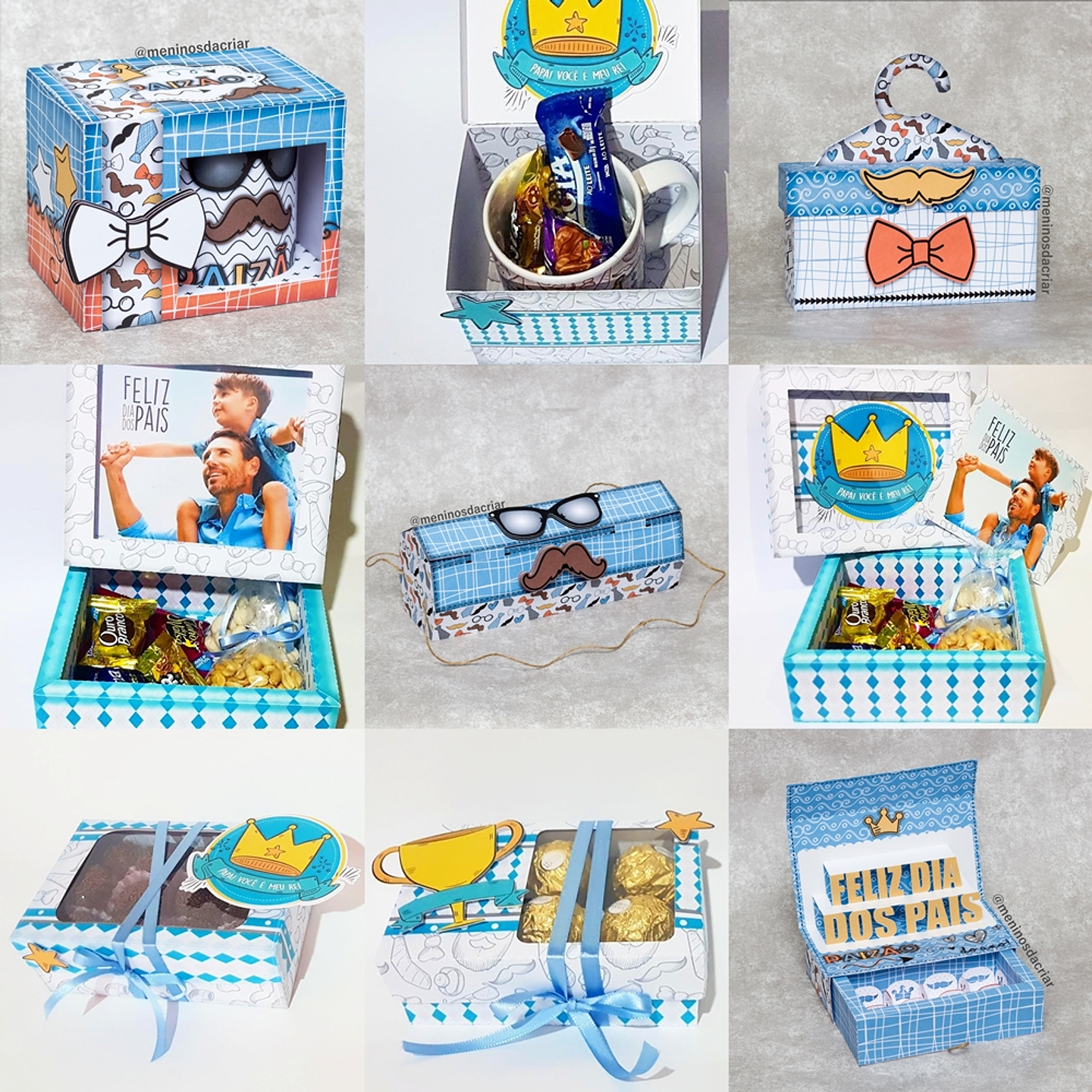 Pacote Arquivos de Corte Dia dos Pais Silhouette Studio 3