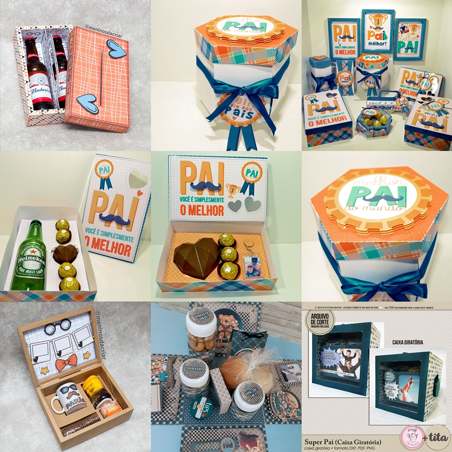 Pacote Arquivos de Corte Dia dos Pais Silhouette Studio 4