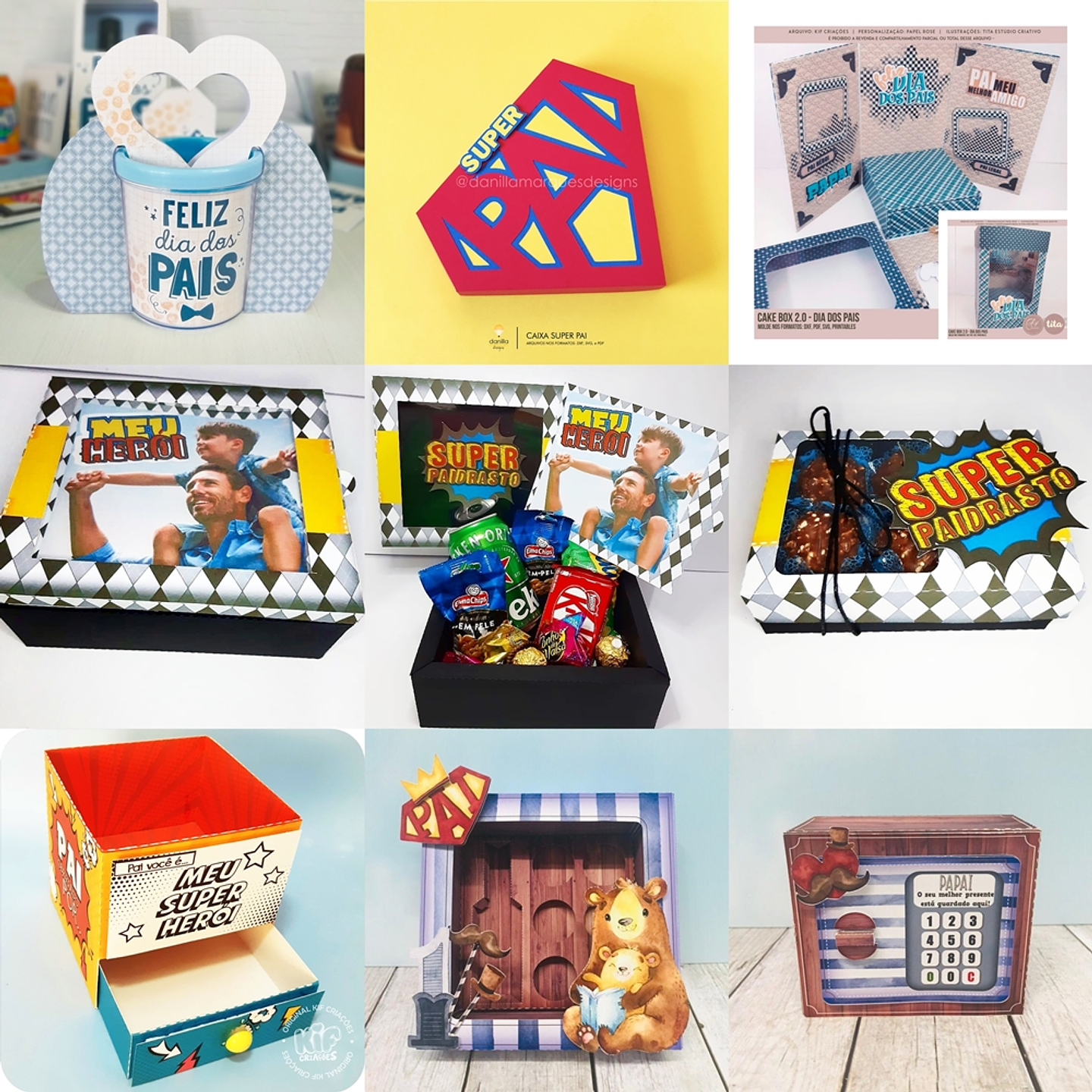 Pacote Arquivos de Corte Dia dos Pais Silhouette Studio 5