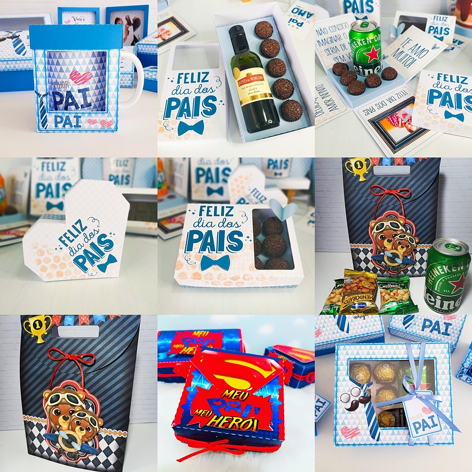 Pacote Arquivos de Corte Dia dos Pais Silhouette Studio 6