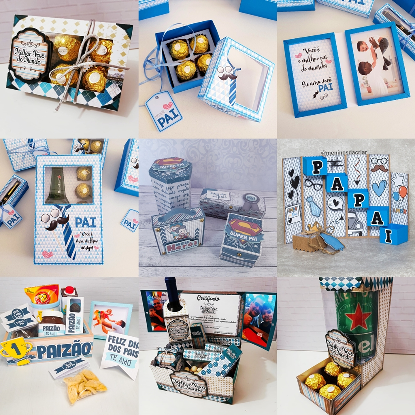 Pacote Arquivos de Corte Dia dos Pais Silhouette Studio 7