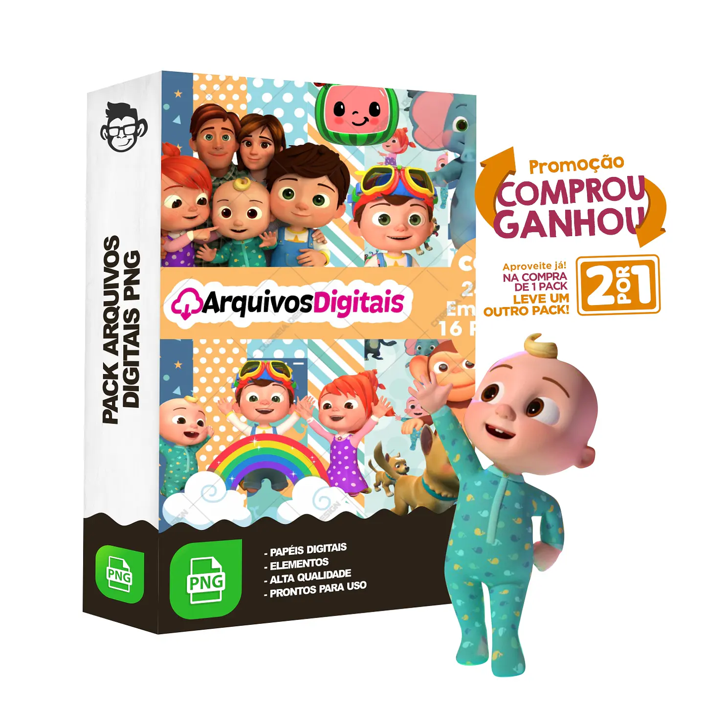 Kit Digital Cocomelon sem fundo Png 1