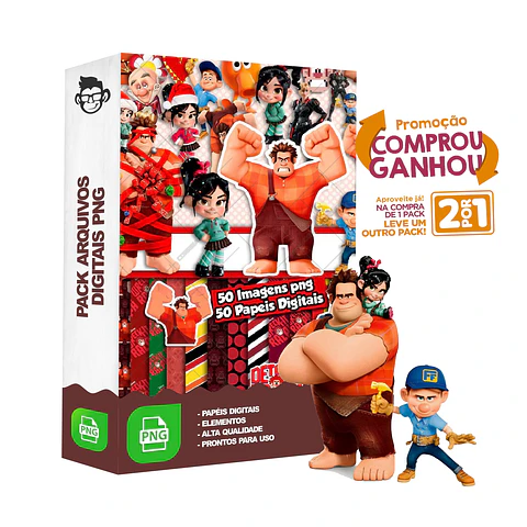 Kit Digital Detona Ralph sem fundo Png