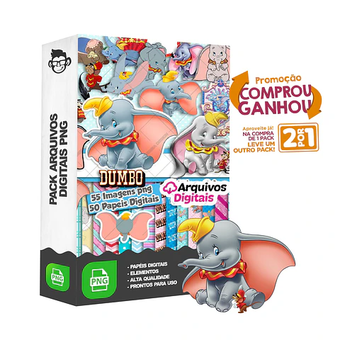 Kit Digital Dumbo sem fundo Png
