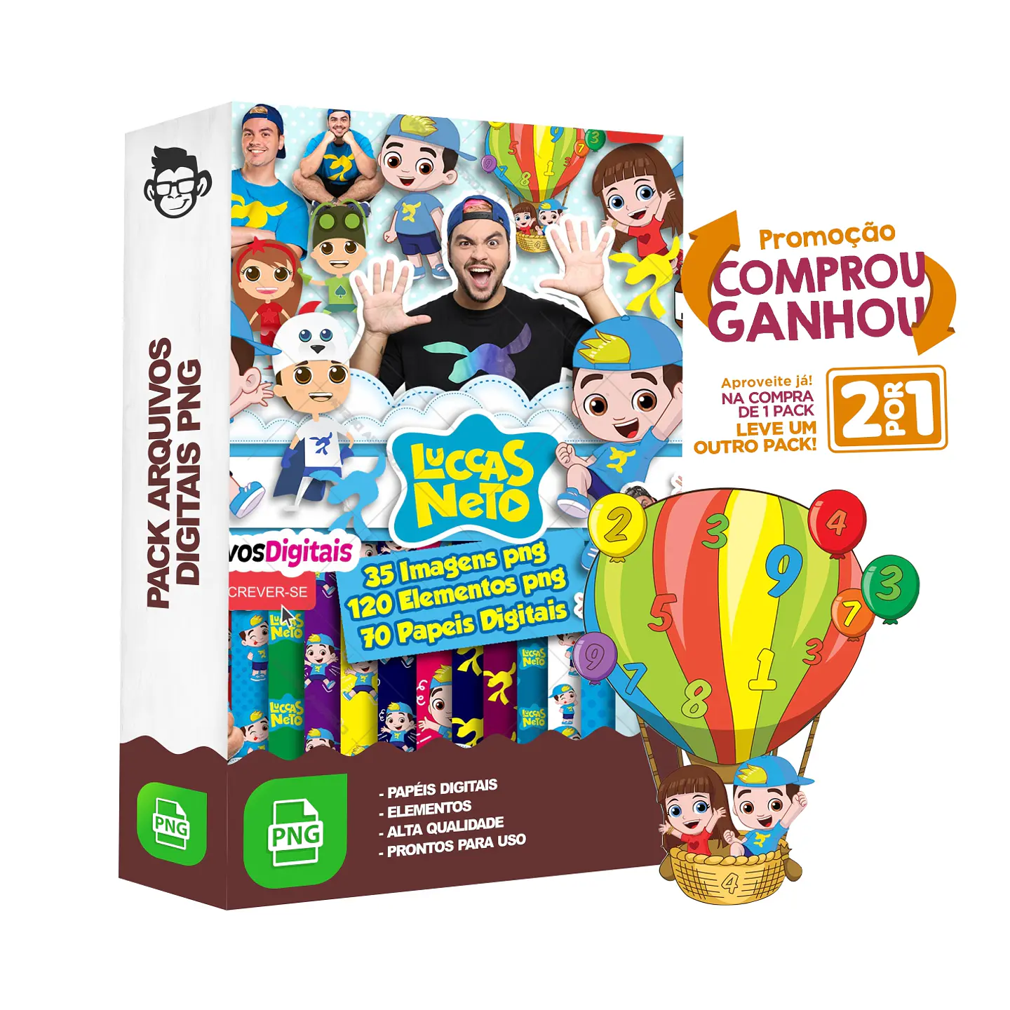 Kit Digital Lucas Neto sem fundo Png 1