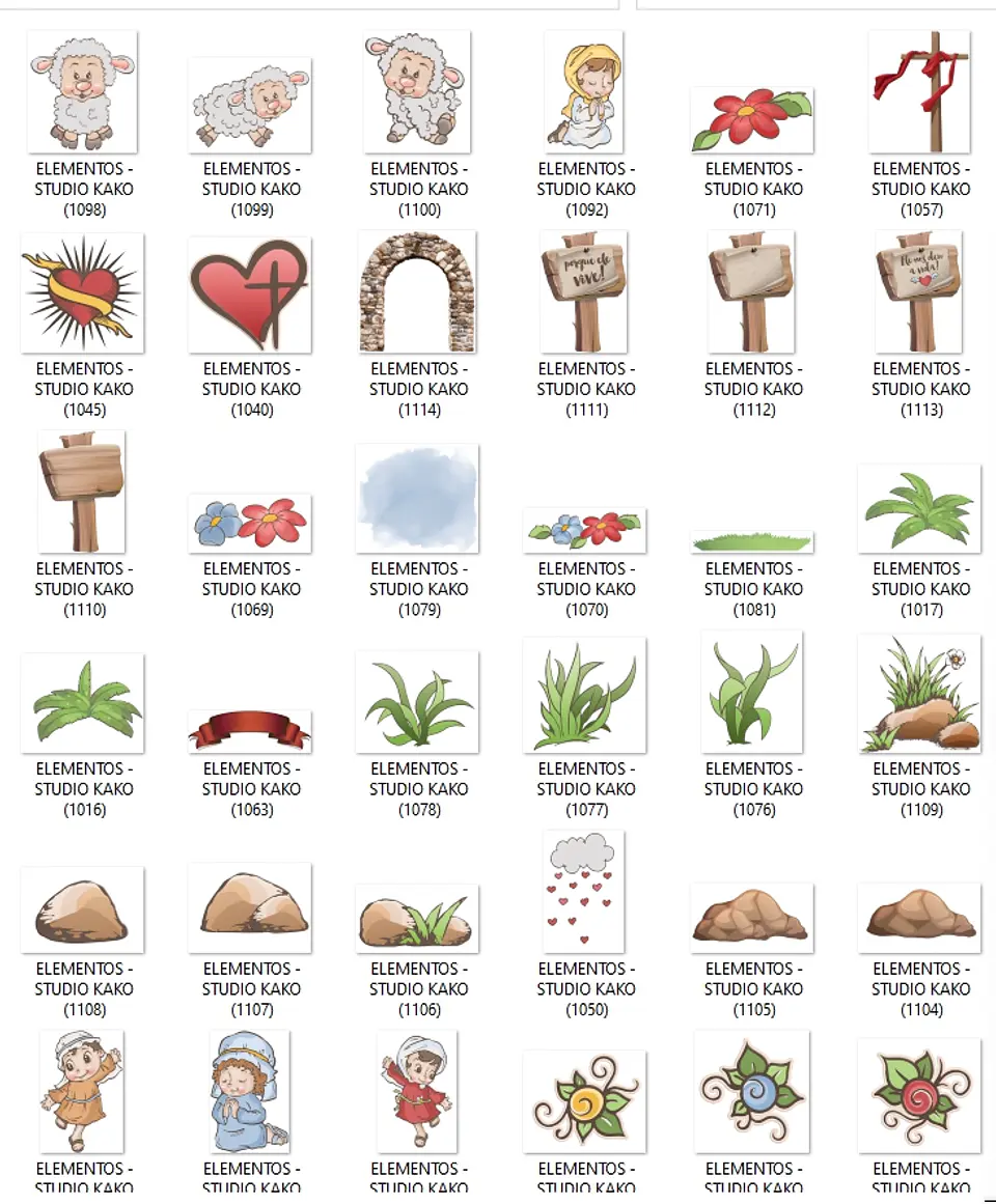 Kit Digital Páscoa Completo sem fundo Png 8