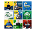 45 Artes Mídias Sociais Campanha Politica Eleitoral Editáveis Photoshop