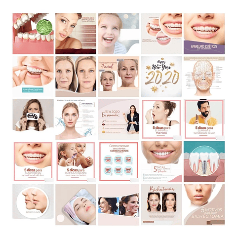 200 Artes Mídias Sociais Medicos Dentista Odonto Editáveis Photoshop