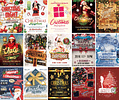 200 Artes Flyers Panfletos Natal e Ano Novo Editáveis Photoshop