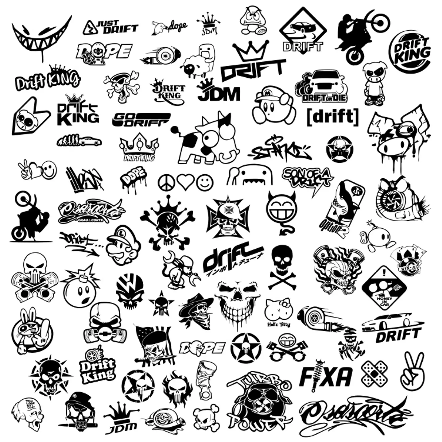 2600 Artes Recorte Vetores Adesivos Desenhos Editável em Corel Draw 3