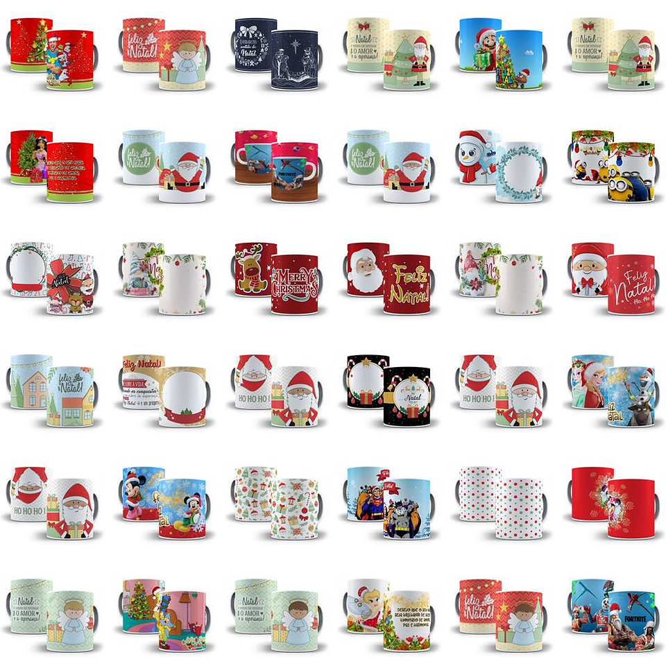 Mega Pacote Artes Sublimação Natal e Ano Novo 2