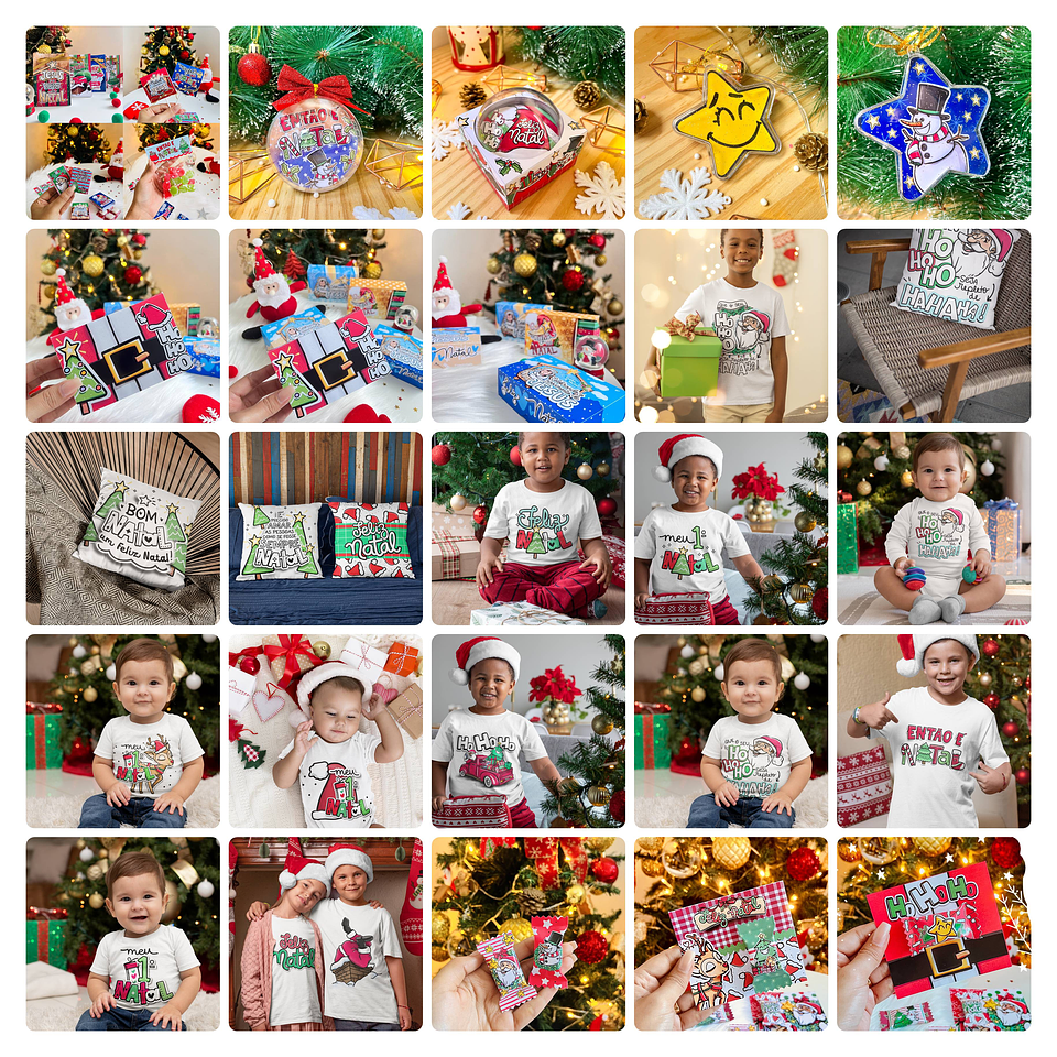 Mega Pacote Artes Sublimação Natal e Ano Novo 3