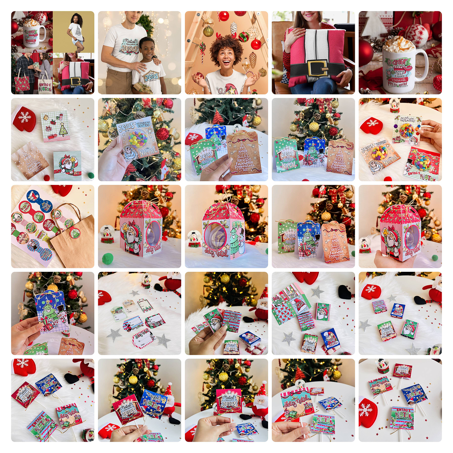 Mega Pacote Artes Sublimação Natal e Ano Novo 5