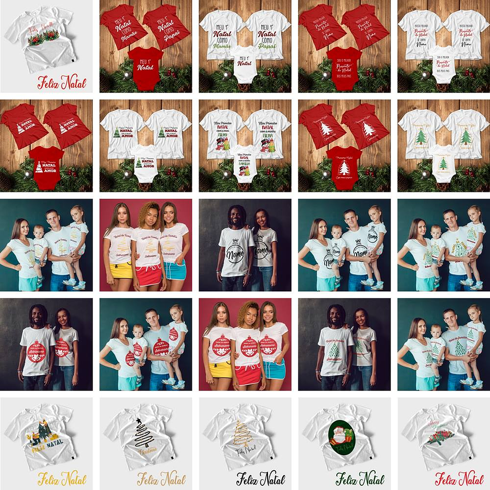 Mega Pacote Artes Sublimação Natal e Ano Novo 6